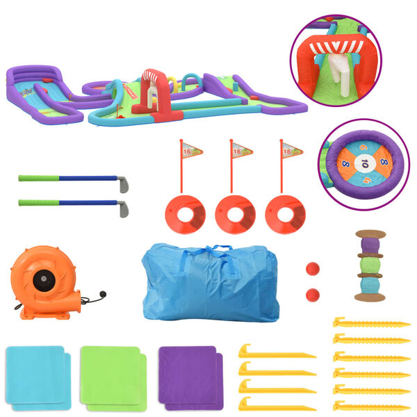 Happy Hop piepū&scaron;amais golfa laukums, 370x303x64 cm