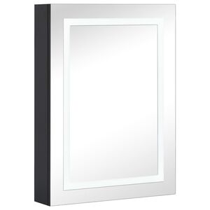 vidaXL vannasistabas skapītis ar spoguli un LED, 50x13x70 cm