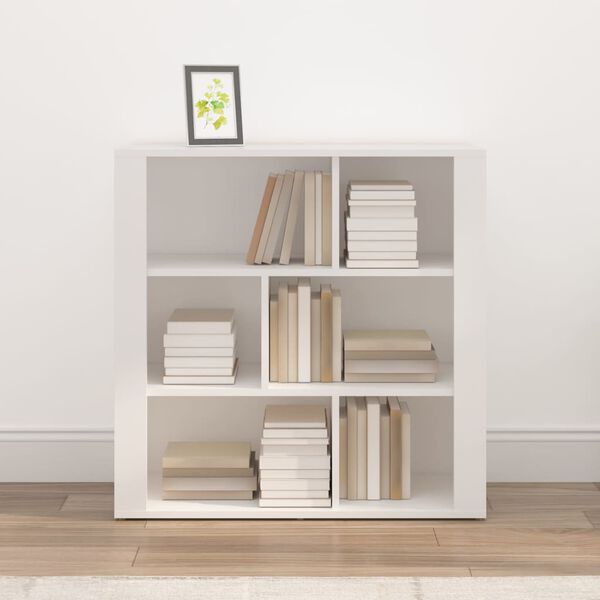 vidaXL plaukts, balts, 80x30x80 cm, inženierijas koks