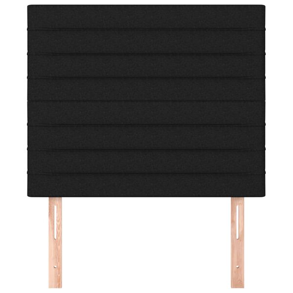 vidaXL galvgalis, melns, 90x5x118/128 cm, audums