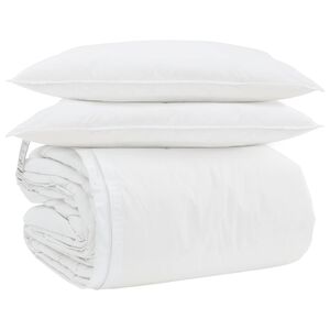 vidaXL Segas komplekts ar spilvenu 3 pcs Balts Dūnu spalva