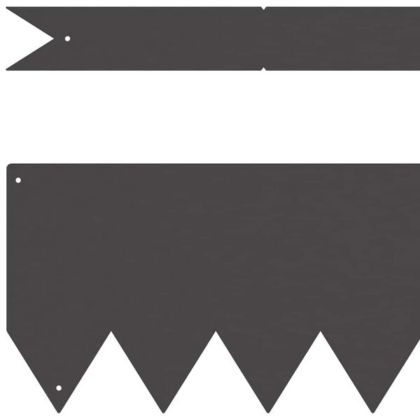 vidaXL Zāliena Apmale 50 pcs Melna 100 x 0.05 x 20 cm