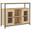 vidaXL kumode, ozolkoka krāsa, 100x35x80 cm, inženierijas koks