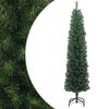 vidaXL mākslīgā Ziemassvētku egle ar statīvu, &scaron;aura, zaļa, 180 cm, PVC