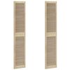 vidaXL Kabeļa Durvis ar durvīm 2 pcs Dabiska 201 x 2,1 x 39,5 cm