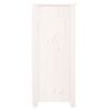 vidaXL kumode, balta, 70x35x80 cm, priedes masīvkoks