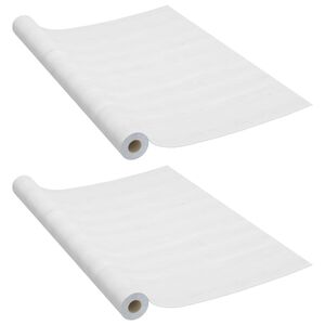 vidaXL durvju līmplēves, 2 gab., balts koks, 210x90 cm, PVC