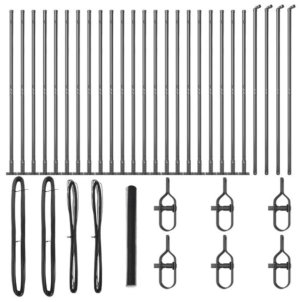 vidaXL Žoga āķis Pelēka 50 x 1,5 m (13 mm siets) Tērauds un PVC