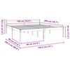 vidaXL Gultas rāmis Vaks brūns 180 x 200 cm Ciets priedes koks