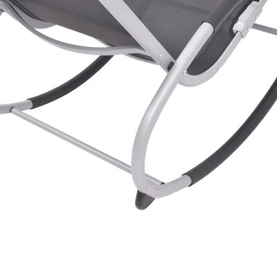 vidaXL dārza šūpuļkrēsls, alumīnijs, tekstilēns