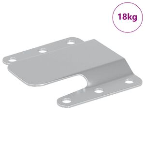 vidaXL Iegultā montāžas kron&scaron;teins 419 Sudraba 75 x 66 x 1,4 mm