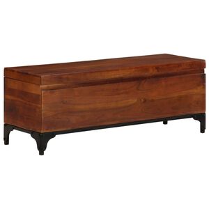 vidaXL uzglabā&scaron;anas lāde, 110x35x41 cm, akācijas masīvkoks