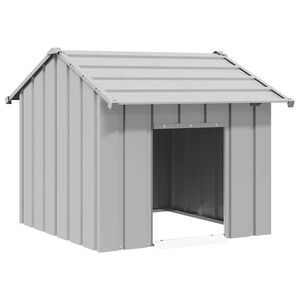 vidaXL Suņu māja ar jumtu 85x107x81 cm cinkots tērauds