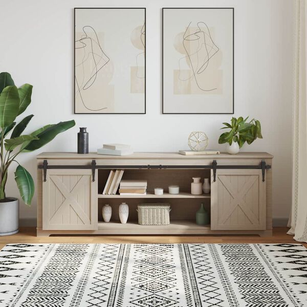 vidaXL bīdāmo skapju durvju komplekts 183 cm oglekļa tērauds