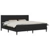 vidaXL Gultas rāmis ar matraci Melns 180 x 200 cm Samts