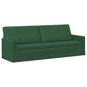 vidaXL 3 vietīgs dīvāns Džungļu zaļa 220 x 81 x 82 cm Korduroja audums