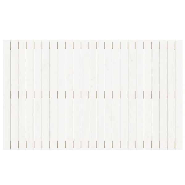 vidaXL sienas galvgalis, balts, 147x3x90 cm, priedes masīvkoks