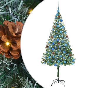 vidaXL Mākslīgā Ziemassvētku eglīte Zaļa 180 cm PVC un tērauds