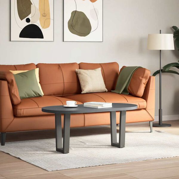 vidaXL kafijas galdiņa kājas, 2 gab., V-veida, antracīta krāsā, 38x(42-43,3) cm, tērauds