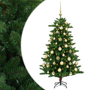 vidaXL Artificial Christmas Tree with Bauble 120 cm 150 LED