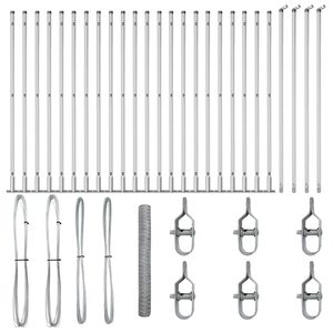 vidaXL Žoga āķis Sudraba