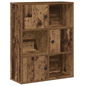vidaXL grāmatu plaukts, veca koka, 60x24x76,5 cm, inženierijas koks