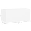 vidaXL skapītis ar iebūvētu izlietni, balts, skaidu plāksne