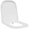 vidaXL Tualetes sēdeklis Balts 47,5 x 35 x 3,6 cm Duroplast