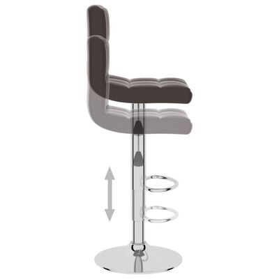 vidaXL bāra krēsls, brūna mākslīgā āda