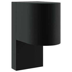 vidaXL Āra sienas gaisma Melna 12 x 7 x 15 cm Nerūsējo&scaron;s tērauds