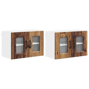 vidaXL Trauku ma&scaron;īnas panelis Kalmar 2 pcs Vecs koks 60 x 31 x 40 cm