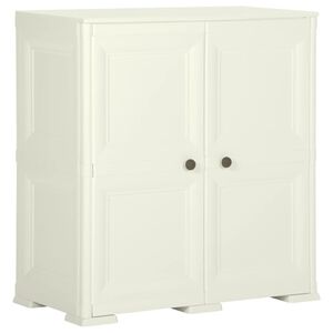 vidaXL skapis, 79x43x85,5 cm, plastmasa, koka imitācija