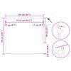 vidaXL rullo žalūzija pelēkbalti 155x150 cm auduma platums 151,6 cm