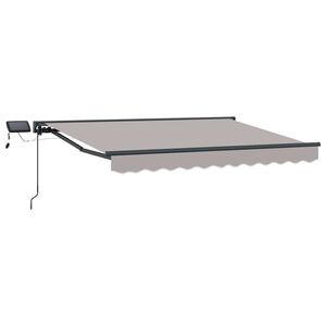 vidaXL Manuāls nojumes rāmis ar LED 2,5 x 2 m