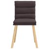 vidaXL virtuves krēsli, 4 gab., tumši brūns audums