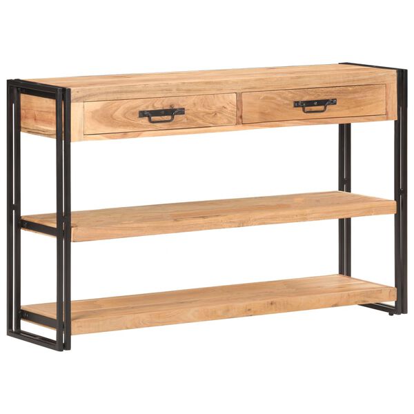 vidaXL kumode, 120x30x75 cm, akācijas masīvkoks