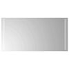 vidaXL LED vannas spogulis Caurspīdīgs 80 x 40 cm rūdīts stikls
