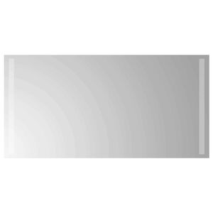 vidaXL LED vannas spogulis Caurspīdīgs 80 x 40 cm rūdīts stikls