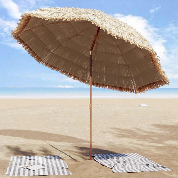 vidaXL Dārza parasols Dabiska 255 x 255 x 255 cm