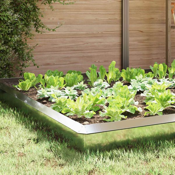 vidaXL Gliemežu sētas 16 pcs Sudraba Cinkots tērauds