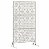 vidaXL Privātuma ekrāns Pelēka 100 x 50 x 180 cm Laika tērauds