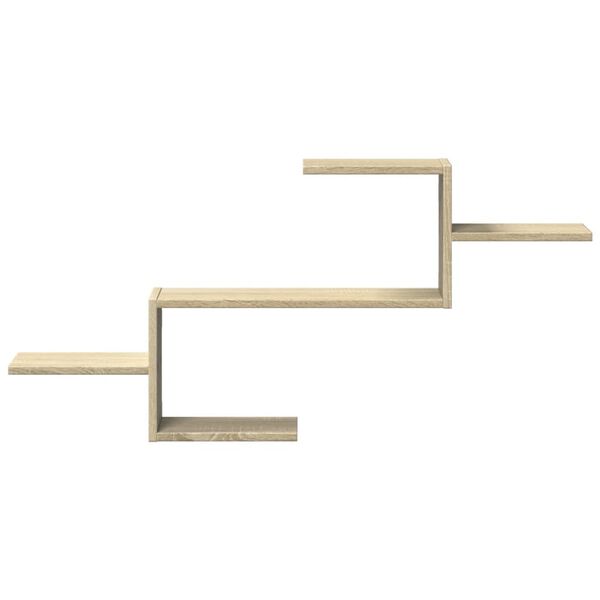 vidaXL sienas plaukts, ozola krāsa, 104x15x49 cm, inženierijas koks