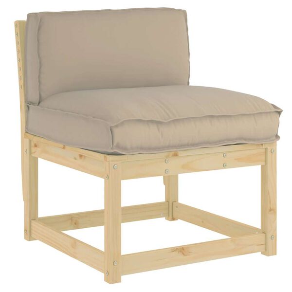 vidaXL Spilvens Pelēkbrūna 70 x 40 x 12 cm Oksforda audums