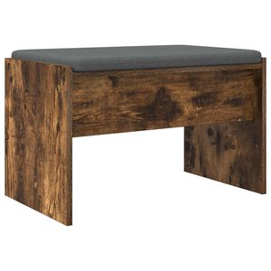 vidaXL Zāles sols ar spilvenu Dūmaka ozols 63 x 38 x 40 cm