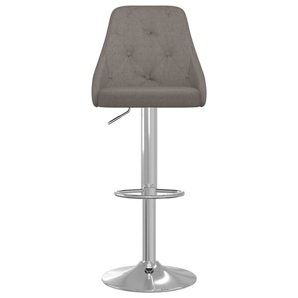 vidaXL bāra krēsli, 2 gab., tumši pelēks audums