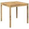 vidaXL Dārza vakariņu galds Balts 80 x 80,5 x 75 cm