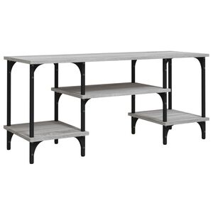 vidaXL TV skapītis, pelēks, 102x35x45,5 cm, inženierijas koks