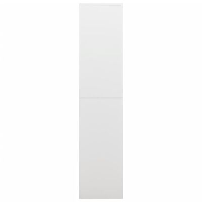 vidaXL ģērbtuves skapis, 90x40x180 cm, balts, tērauds