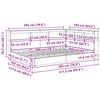 vidaXL Grāmatu plaukta gulta Dūmakaina ozolkoka 160 x 200 cm