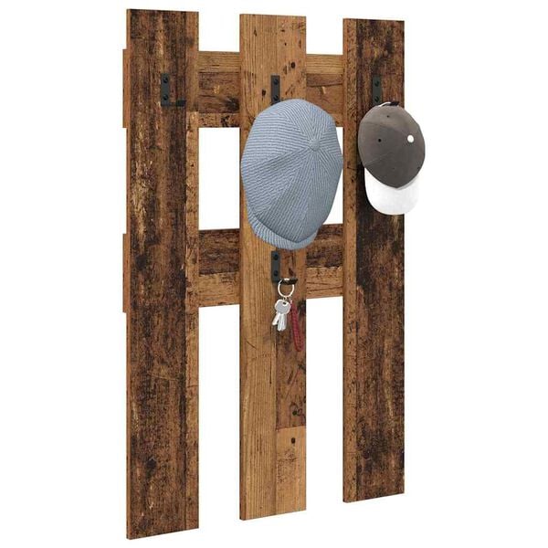 vidaXL Sienas pakaramais Vecs koks 65 x 3 x 100 cm Inženierijas koks